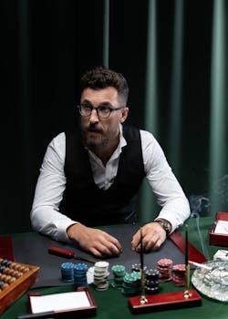 casino chips and cards