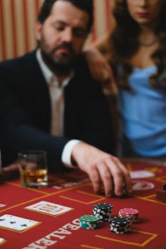 poker table cards