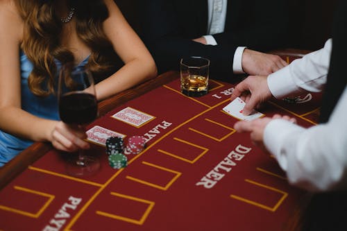 poker chips and cards