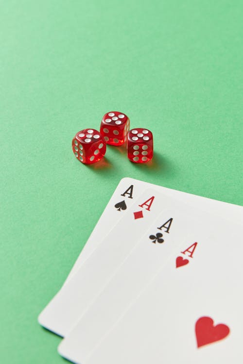 poker chips on table