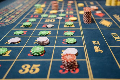 casino chips and cards