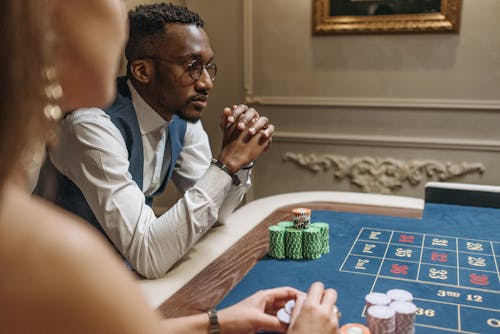 poker chips and cards